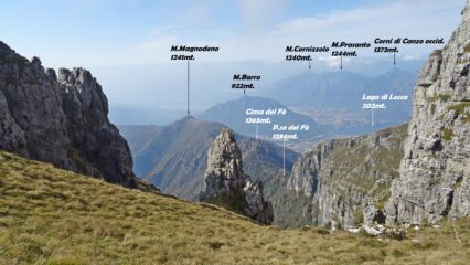 Panorama sul versante Lecchese.