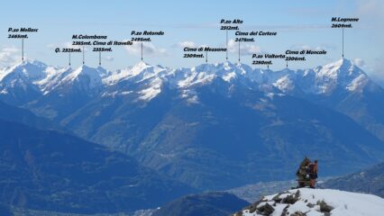 Panorama sulle Orobie.