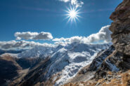 Dalla salita in cresta vista sulla val Germanasca