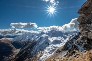 Dalla salita in cresta vista sulla val Germanasca