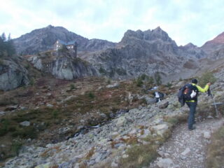 costeggiando il migliorero all'alba..