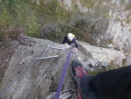 la scaletta metallica a via ormai terminata..