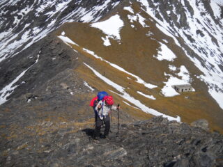 dal colle roccia verde ultimi metri