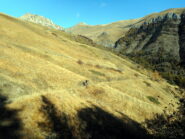 la bella sterrata che sale verso il colle