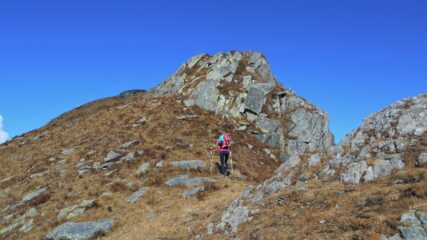 verso l'ultimo tratto di cresta