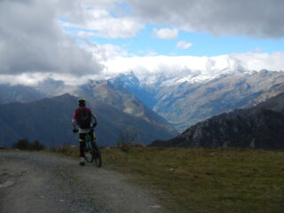 vista verso la catena alpina