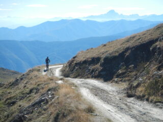 in lontananza spicca il Monviso
