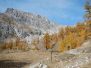 la bella conca sul versante est della Punta Clotesse