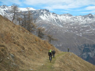 l'arrivo alle Grange Marzo