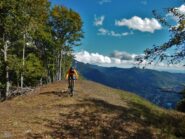 Il punto di decollo in cima alla Ceresa