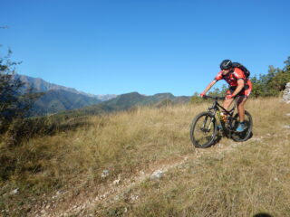 Sul percorso giallo inferiore.