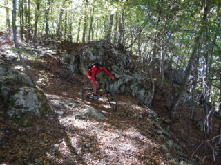 Brevi tratti leggermente più impegnativi.