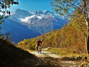 Sopra Colombata, con il Freid in veste invernale.