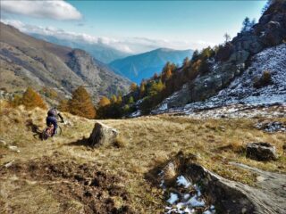 L'imbocco del vallone di Ussolo.