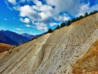 Il tratto di maggiore esposizione