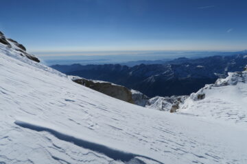 un'occhiata verso la pianura piemontese