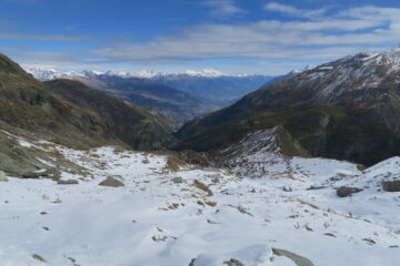 da qui la neve comincia a scarseggiare