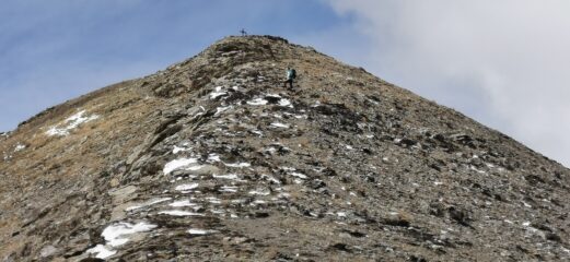 l'arrivo in vetta al Monte Palon