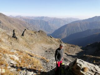 Vallone di salita visto da poco sotto al colletto