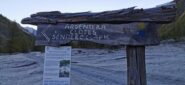 l'inizio del sentiero per il Col Clapis e il Monte Appenna, poco prima di raggiungere le Grange Argentera