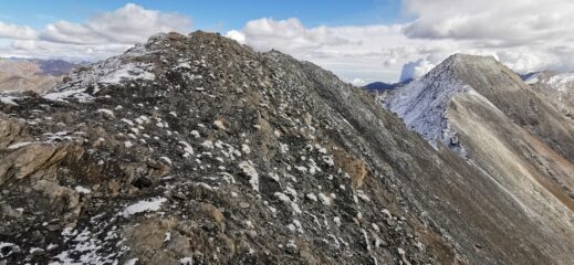 ultimo tratto di cresta per arrivare in cima al Monte Appenna