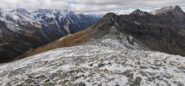 la dorsale SO vista durante la discesa