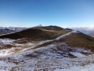 Il suggestivo paesaggio nei dintorni della vetta.