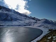 laghetto ghiacciato sotto il monte Blegier