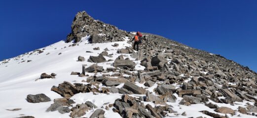 arrivando all'anticima del Roc del Boucher