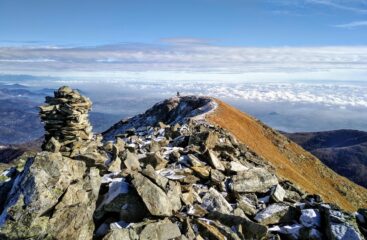 La cresta verso il colle delle Porte in discesa