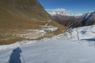 sceso fino a pochi passi dal rifugio facendo arrabbiare gli sci