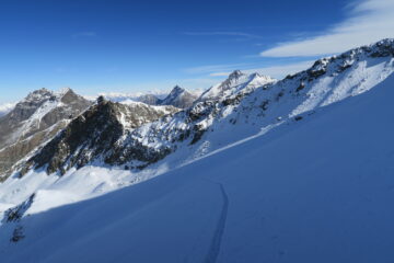 ottime condizioni che mi hanno permesso di salire il ripido pendio della vetta