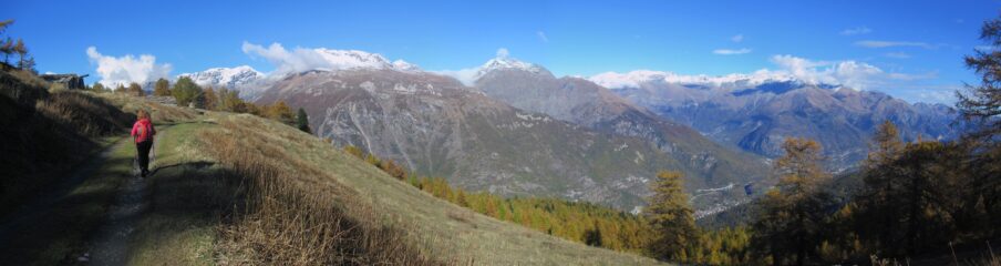 In arrivo all'Alpe d'Arguel