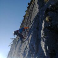 Marco sul tiro con passaggio di 6c