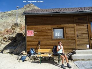 Arriviamo alla Georgy's Hutte, il rifugio più alto dei Grigioni.