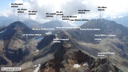 Panorama verso sud est, da dove siamo saliti.