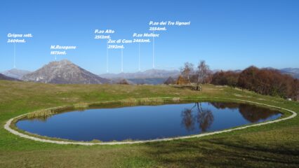 Arrivo al Laghetto artificiale di Forcella Alta 1300mt.