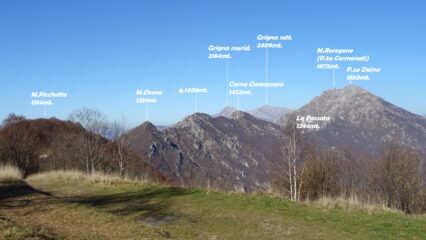 Panorama da Forcella Alta 1300mt.
