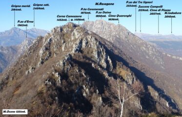 Panoramica 360° dal M.Ocone.