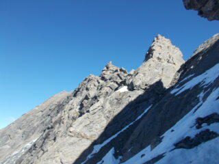 il traverso delicato a tornare in cresta..