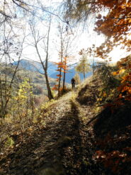 si costeggia un antico canale irriguo