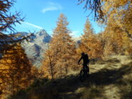 la splendida sterrata a fine seconda salita