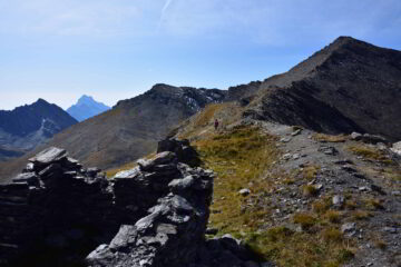 Passo Frappier e cresta verso il Gran Queyron