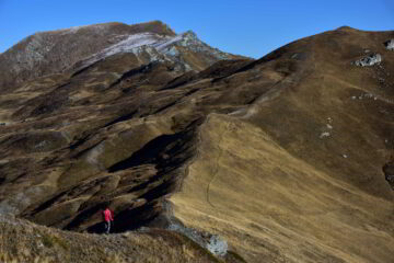 In cresta verso la Punta Sibolet
