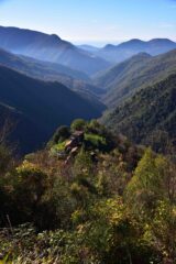 La valle di Canate dal sentiero verso la cresta
