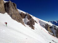 il canalino di raccordo della discesa