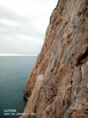 Guardando indietro a circa metà itinerario