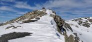 l'arrivo in vetta alla Cima SO del Pelvo