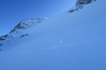 terminato il ripido pendio. Ora tutto facile