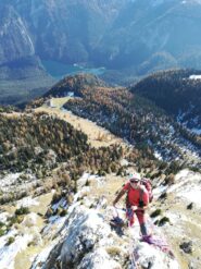 Vista sul lago di Tovel